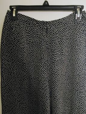 Anne Klein Navy Polka Dot Pants